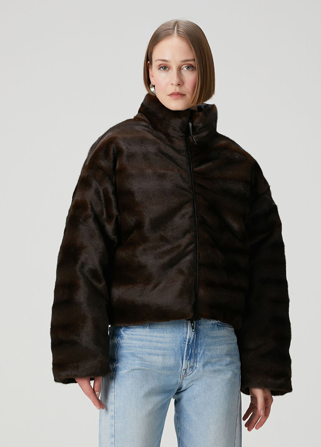 Balenciaga Siyah Çift Taraflı Puffer Mont