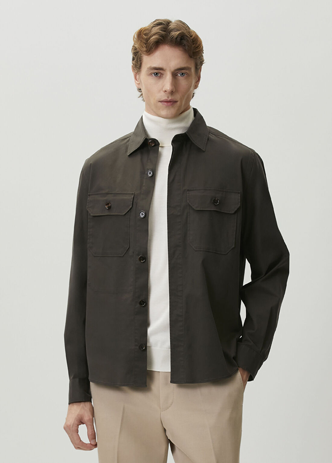 Zegna Kahverengi Dış Gömlek