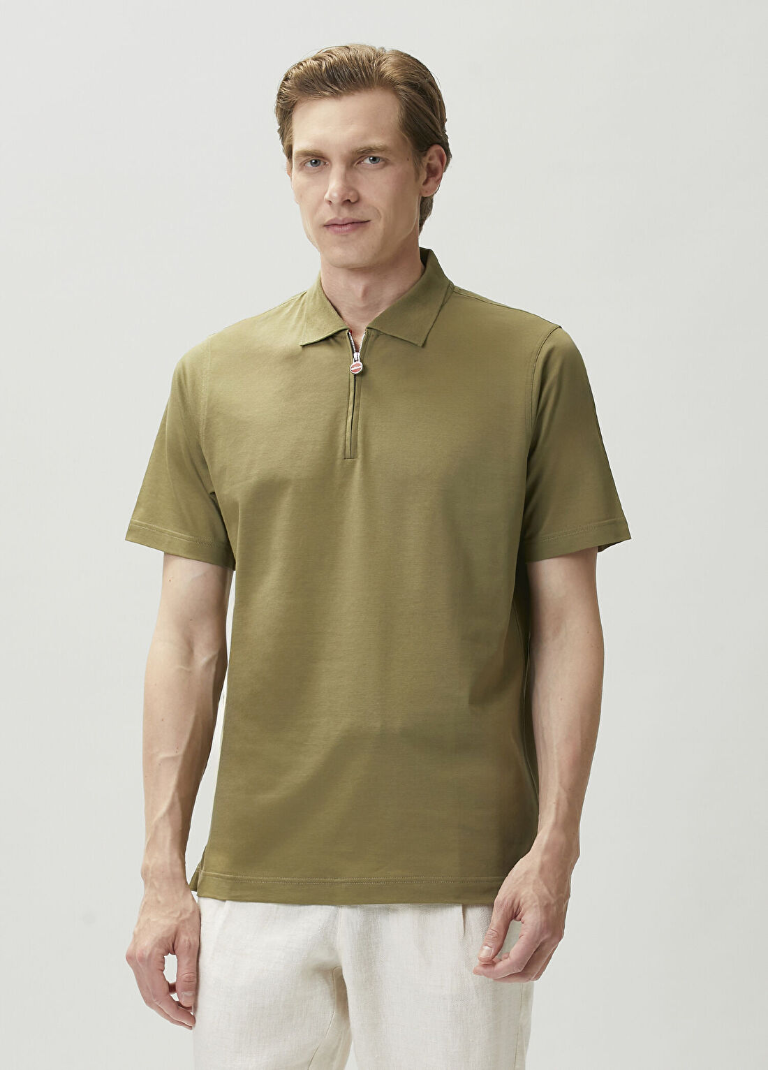Kiton Yeşil Polo Yaka T-shirt görsel 3