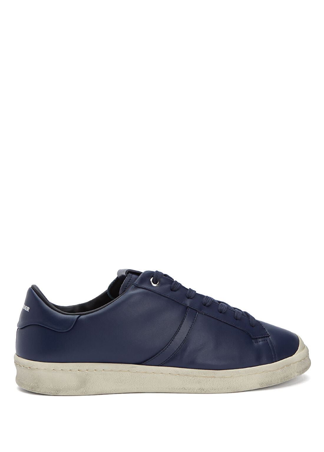 Jil Sander Lacivert Erkek Deri Sneaker