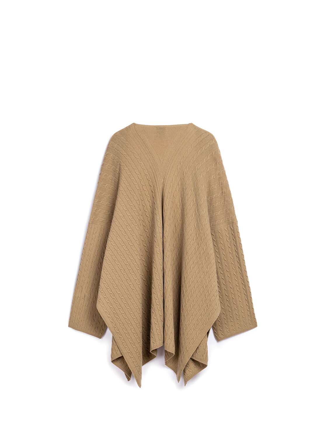 Atelier38 Wrap Camel Yün Kadın Hırka görsel 2