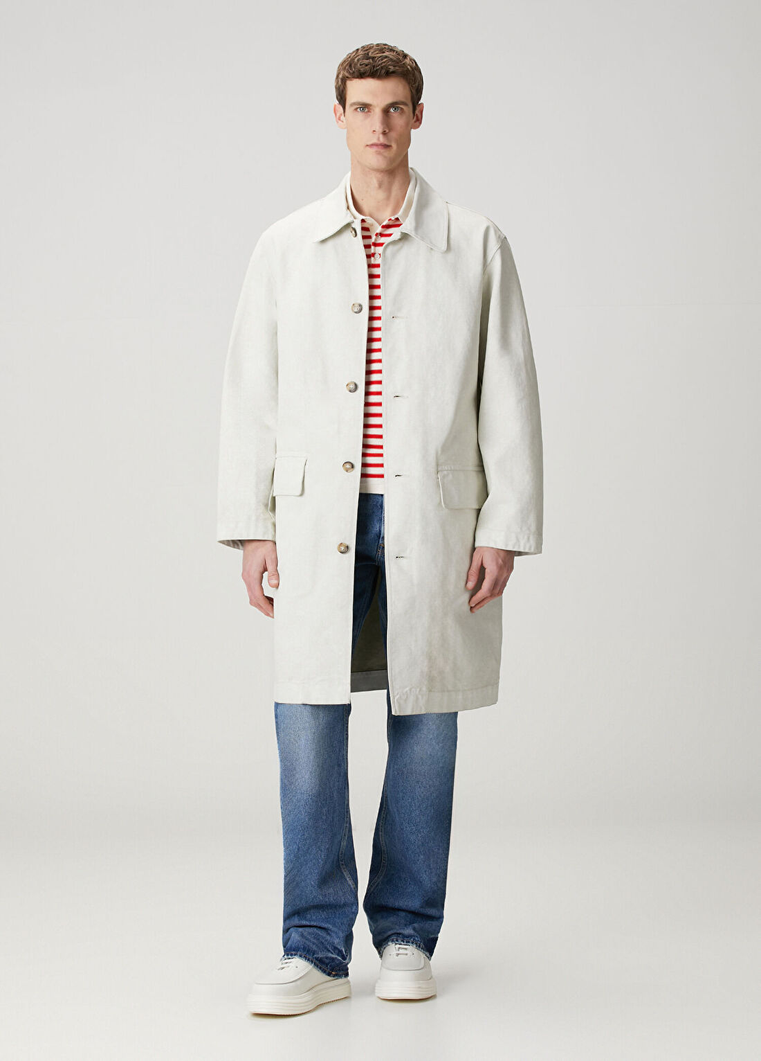 A.P.C. Krem Pardösü
