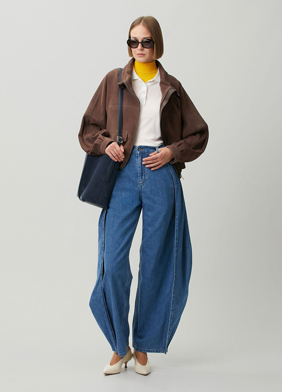 Loewe Mavi Wide Leg Jean Pantolon