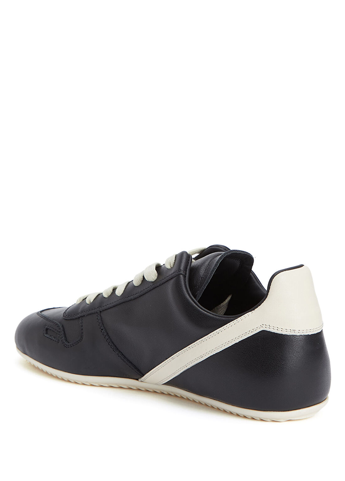 Rick Owens Siyah Kadın Deri Sneaker görsel 3