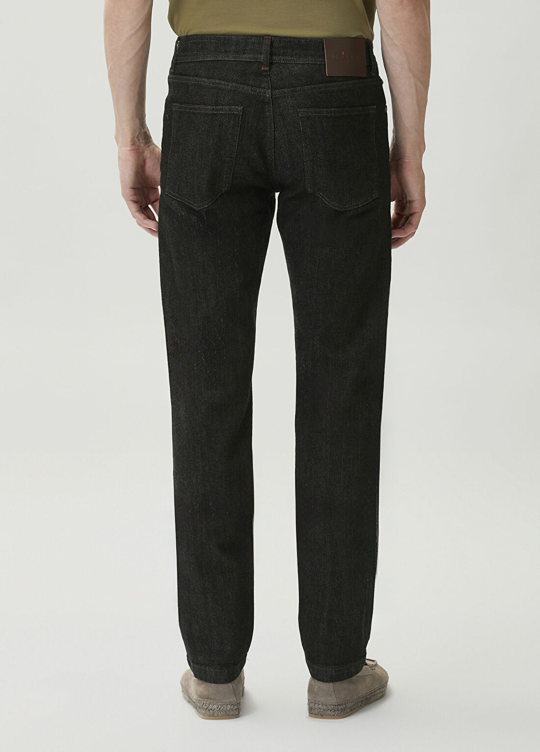 Kiton Siyah Jean Pantolon görsel 3