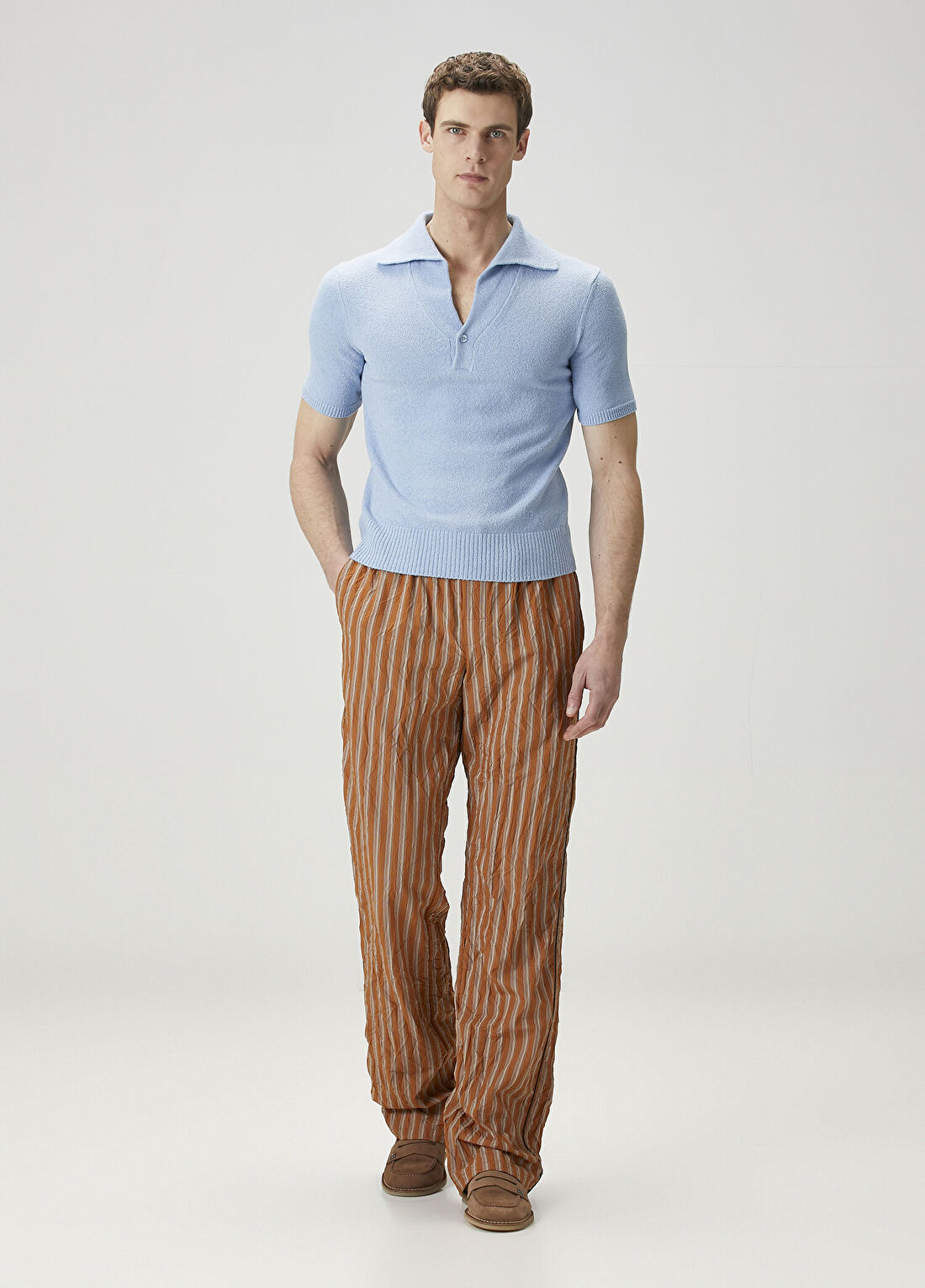 Dolce&Gabbana Mavi Polo Yaka Triko görsel 2