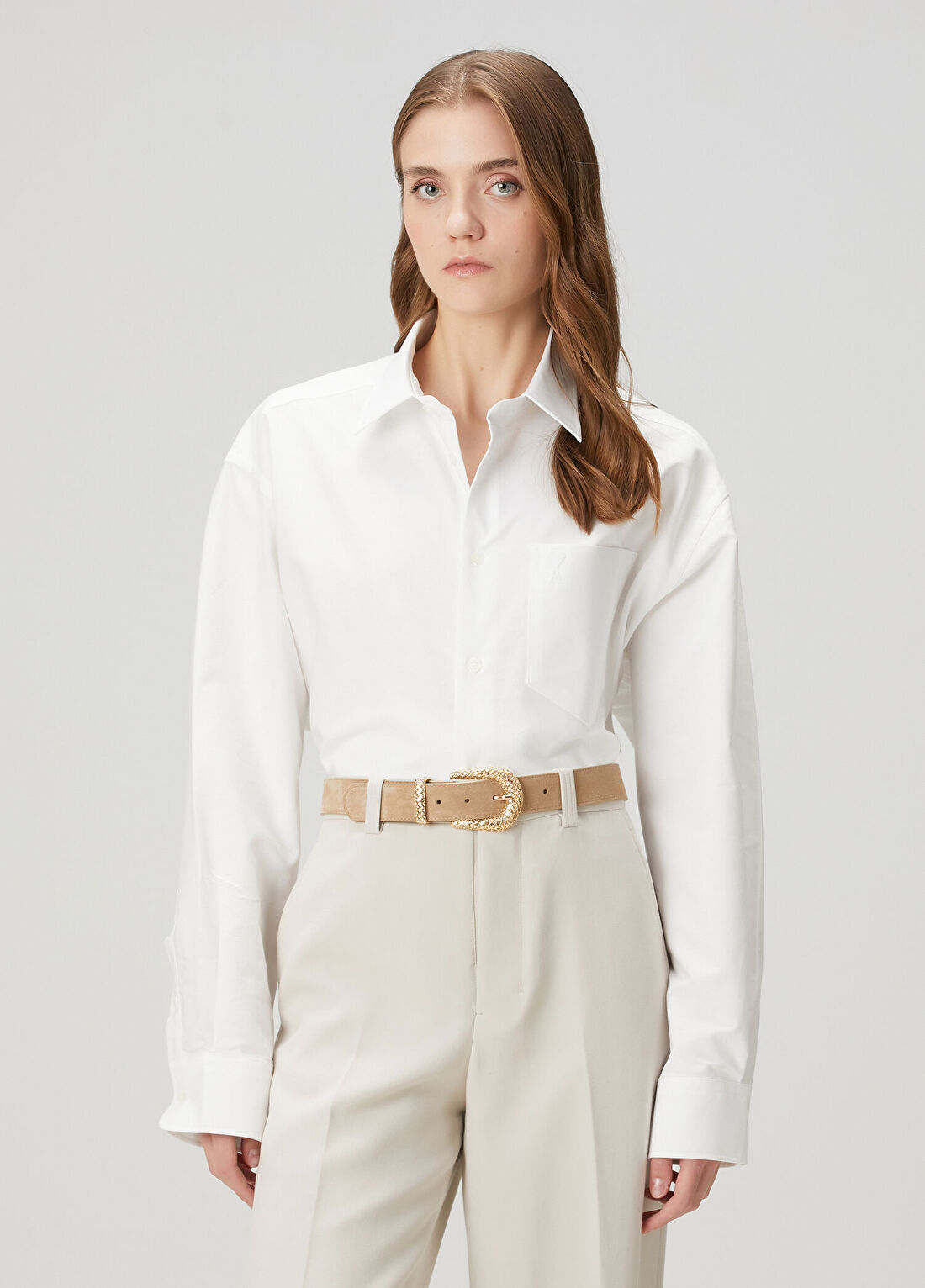 Ami Paris Chemise Beyaz Gömlek