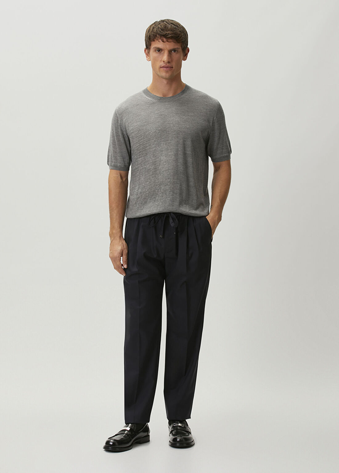 Dolce&Gabbana Lacivert Yün Pantolon