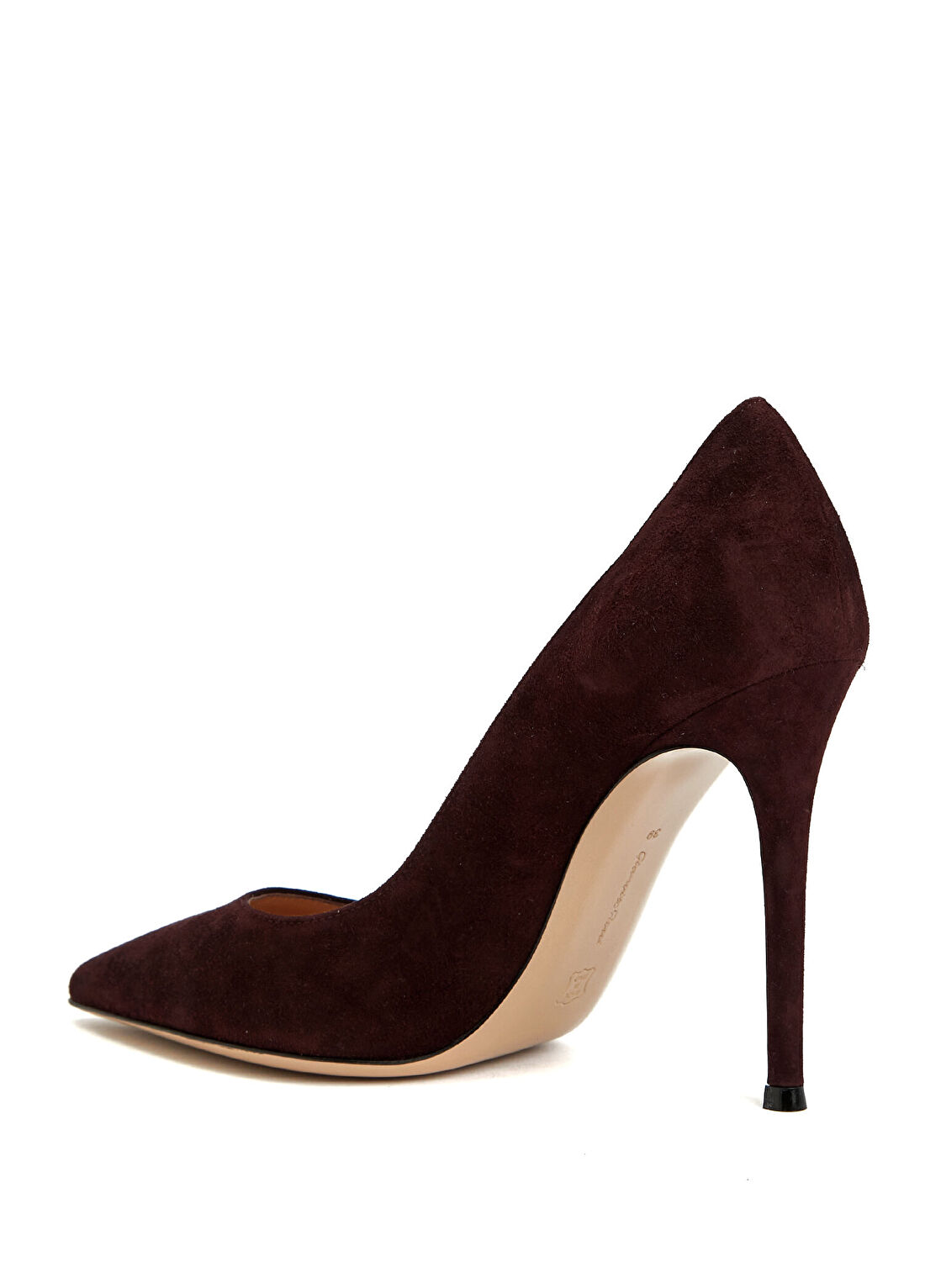 Gianvito Rossi Bordo Süet Stiletto görsel 3