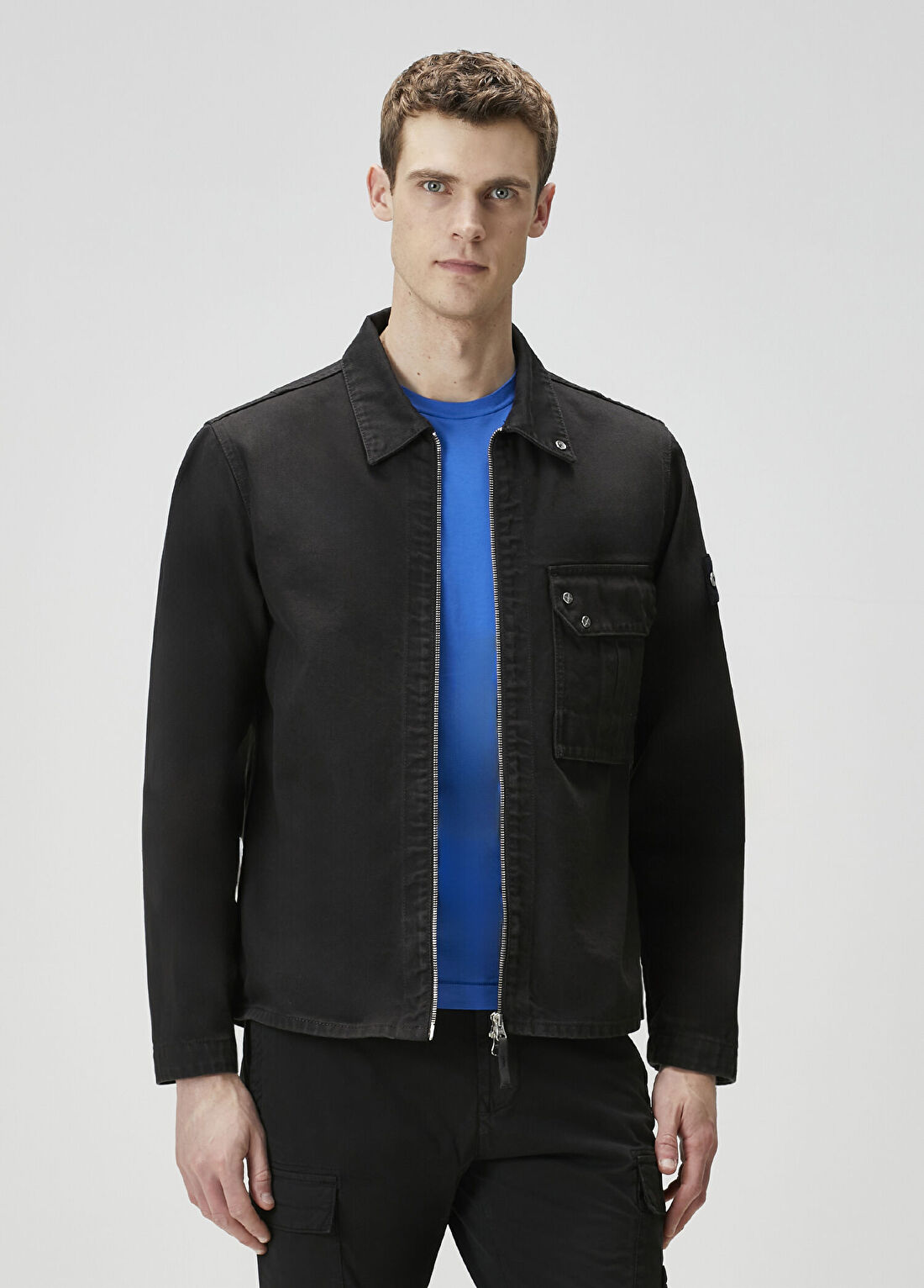 Stone Island Siyah Denim Ceket