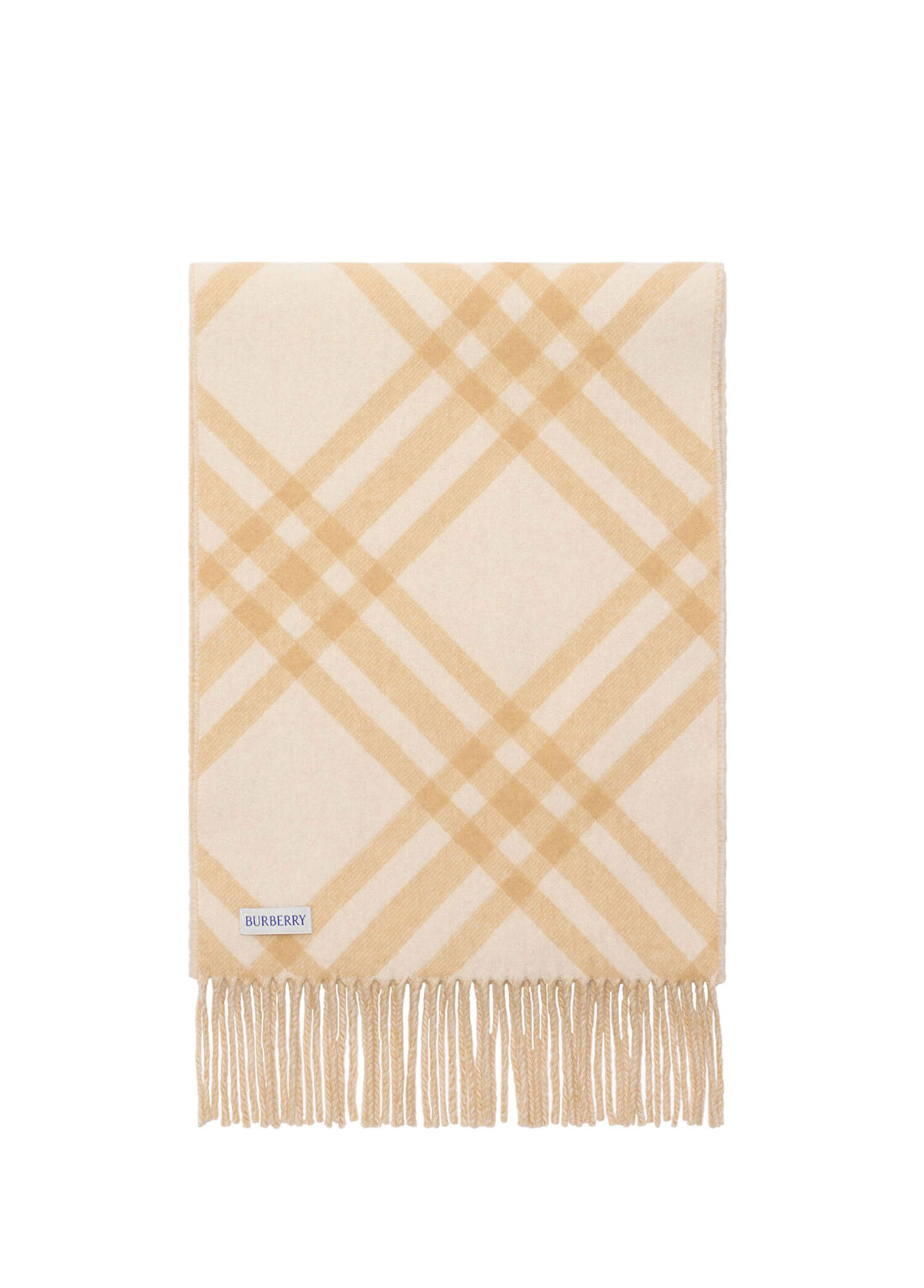 Burberry Tbar Bias Bej Kaşmir Kadın Atkı