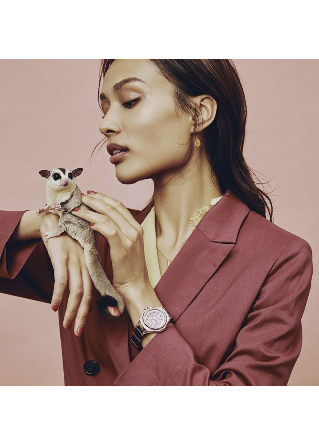 Casio Baby-G MSG-S500CG-1ADR Rose Gold Çelik Kadın Kol Saati görsel 4
