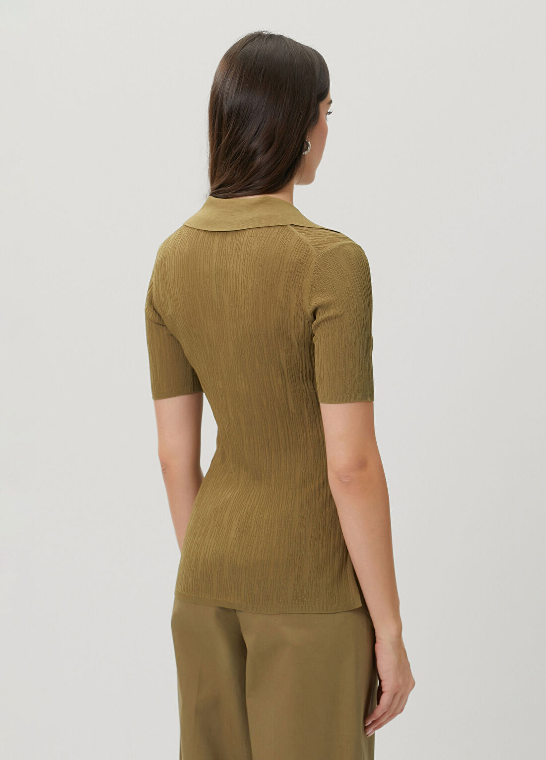 Joseph Aliane Haki Polo T-shirt görsel 4