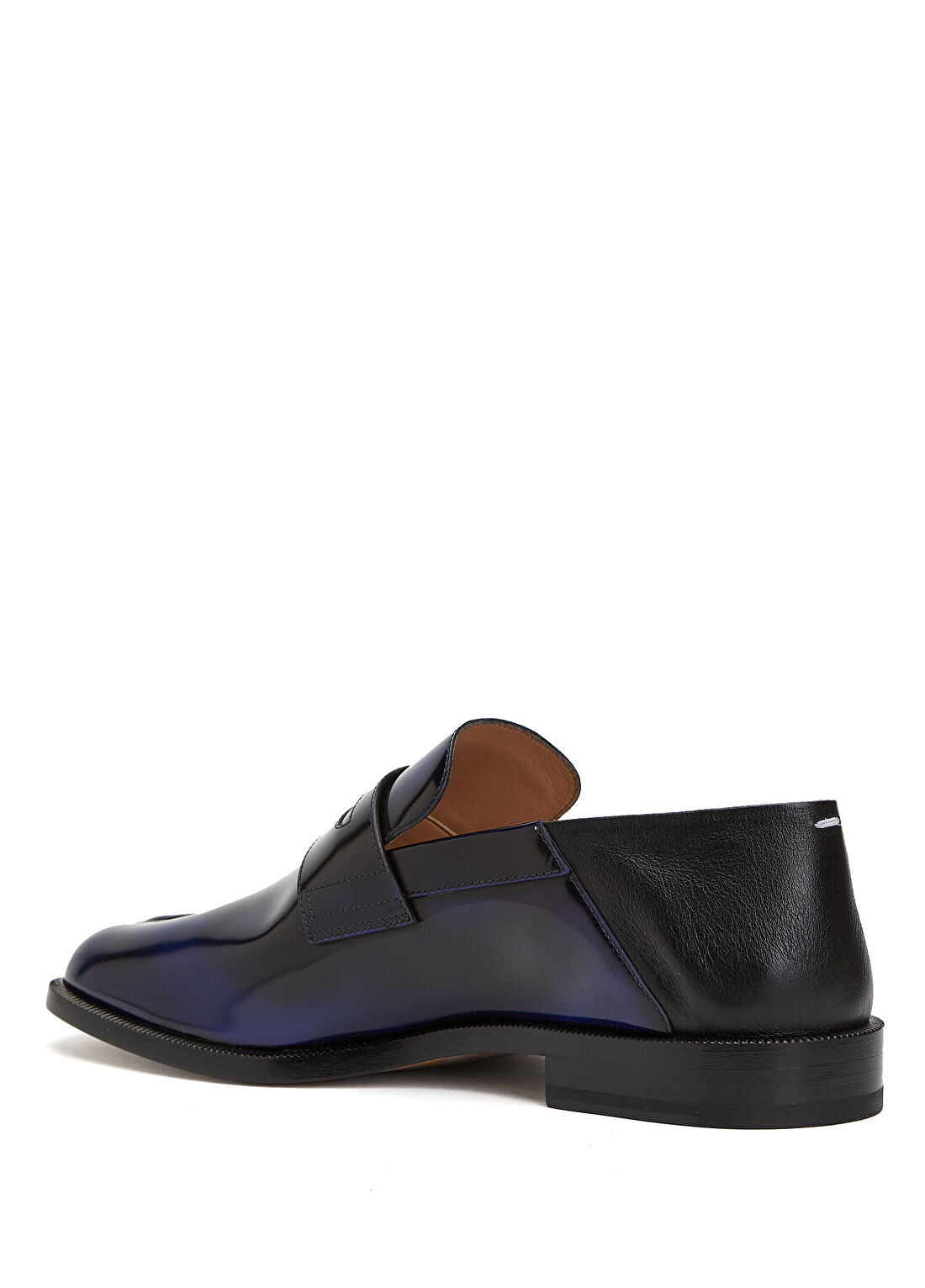 Maison Margiela Tabi Lacivert Erkek Deri Loafer görsel 3