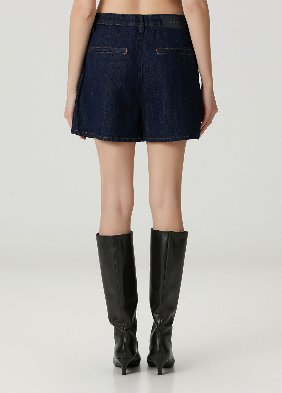 7 For All Mankind Lacivert Denim Şort görsel 4