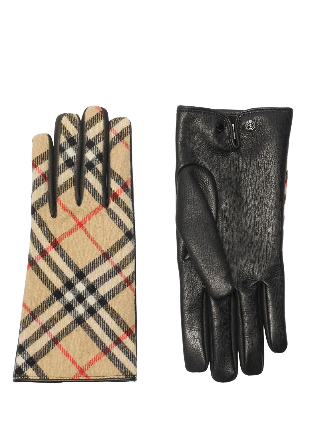 Burberry Core Check Bej Erkek Eldiven görsel 2