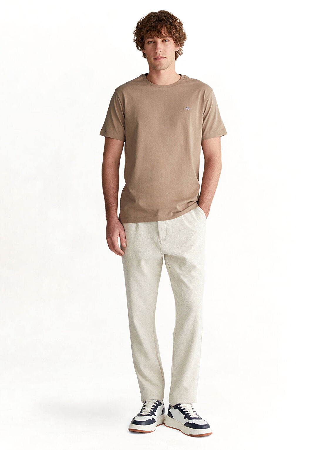 Gant Krem Regular Fit Erkek Jogger Pantolon
