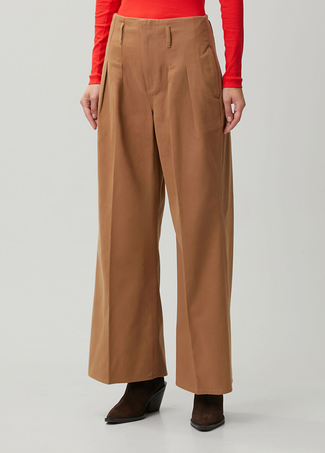 Polo Ralph Lauren Camel Pile Detaylı Pantolon görsel 3