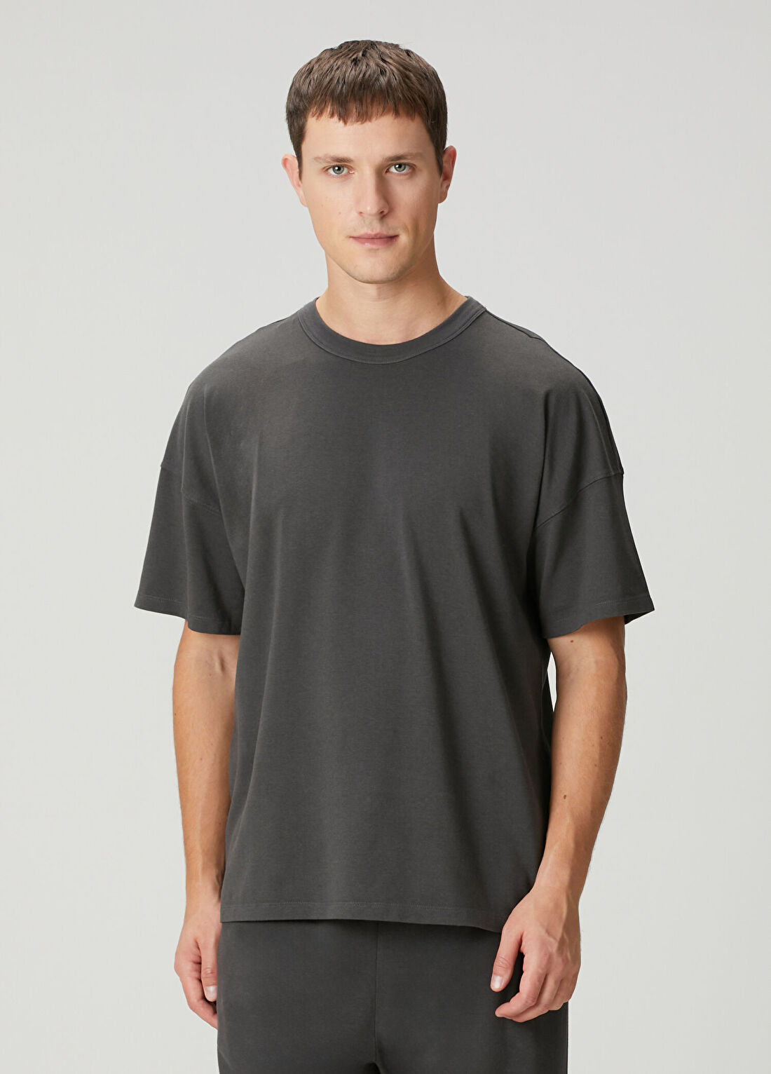 Skims Gri Basic T-shirt