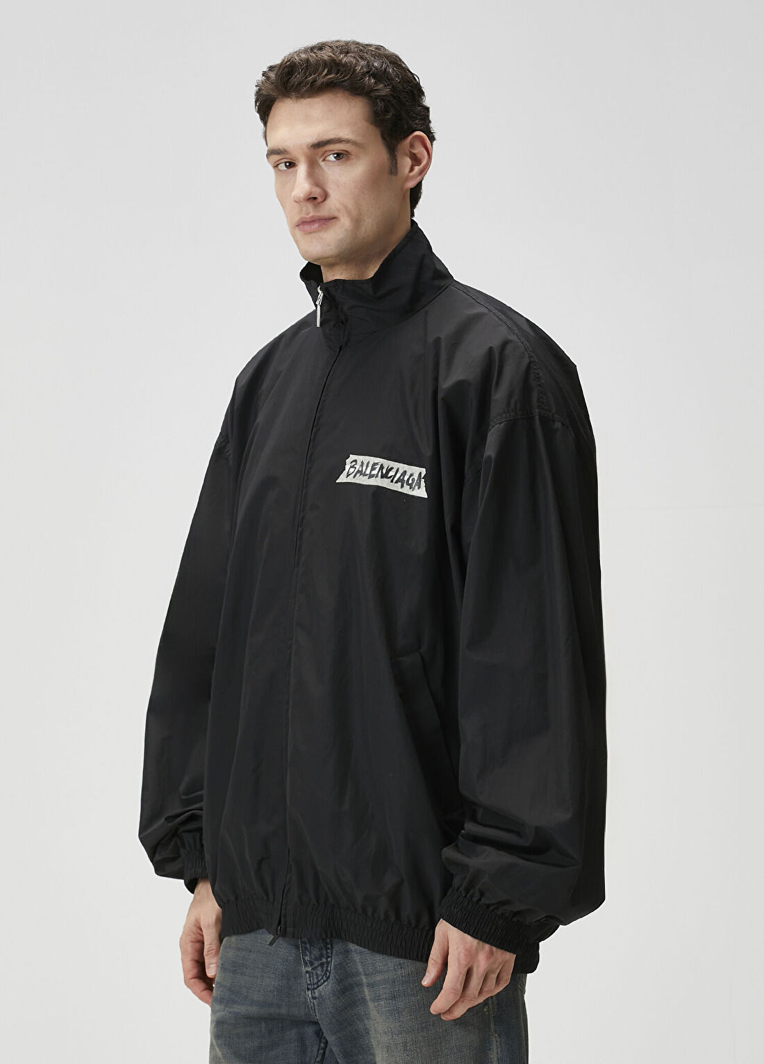 Balenciaga Siyah Logo Detaylı Sweatshirt görsel 3