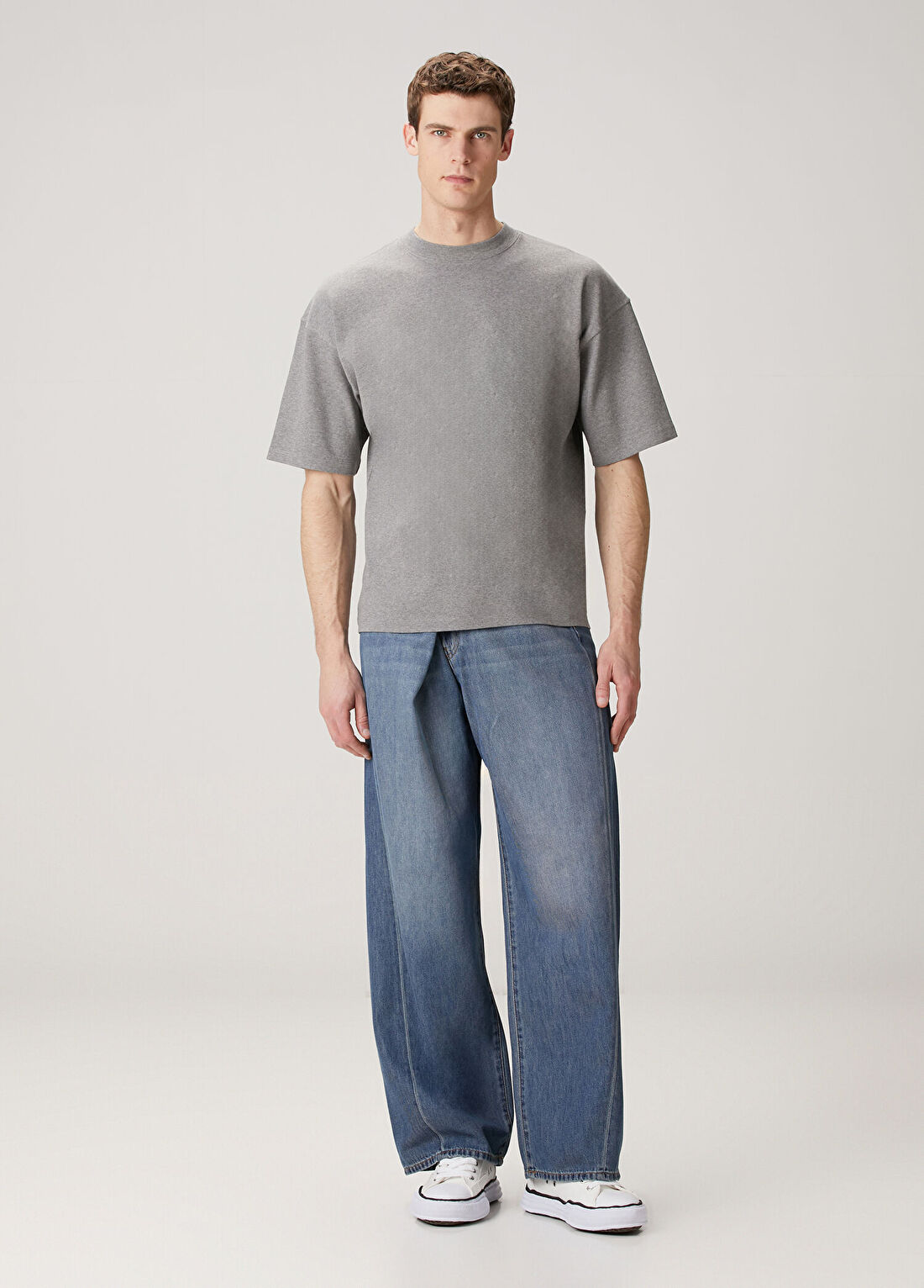 Darkpark Koyu Gri Basic T-shirt görsel 2