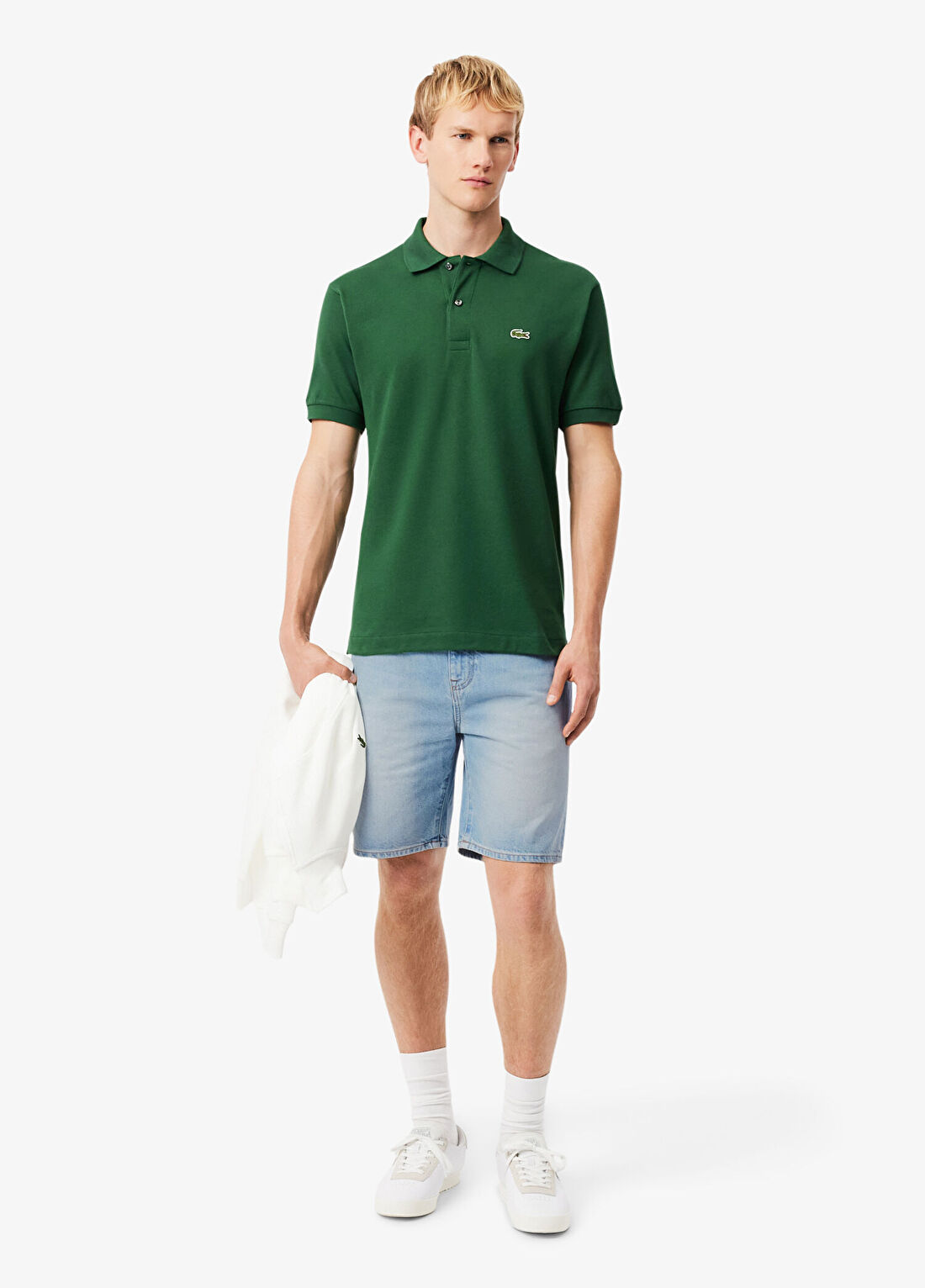 Lacoste Mavi Straight Fit Organik Pamuk Erkek Bermuda Şort