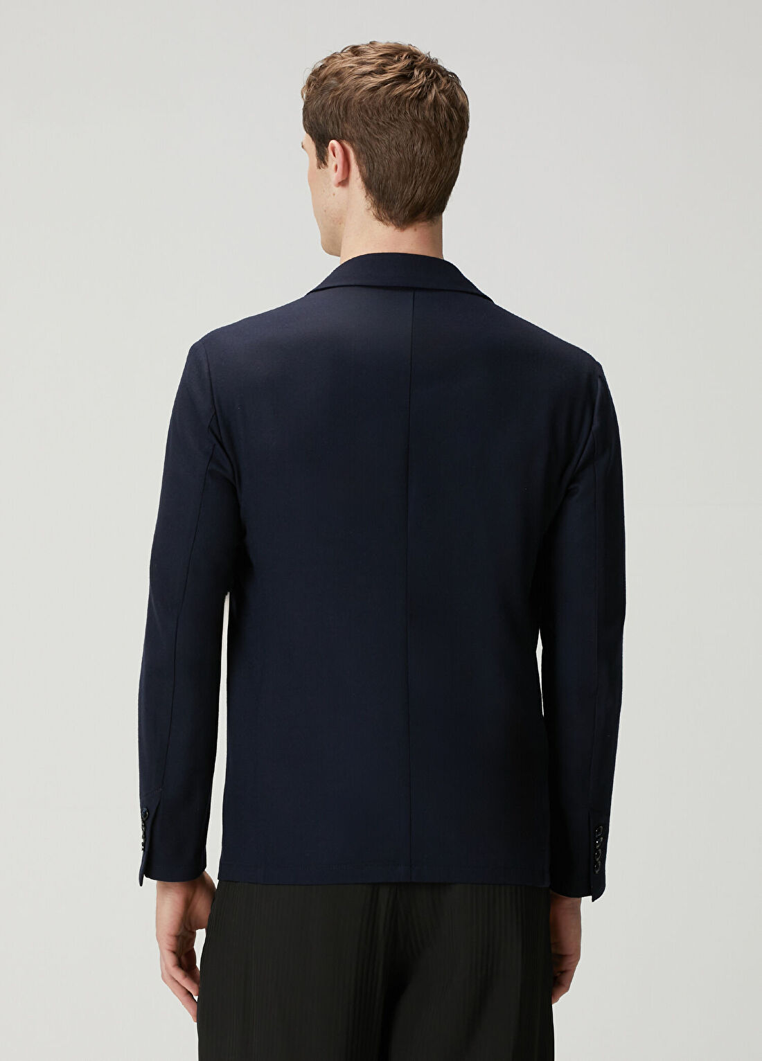 Giorgio Armani Lacivert Yün Ceket görsel 4