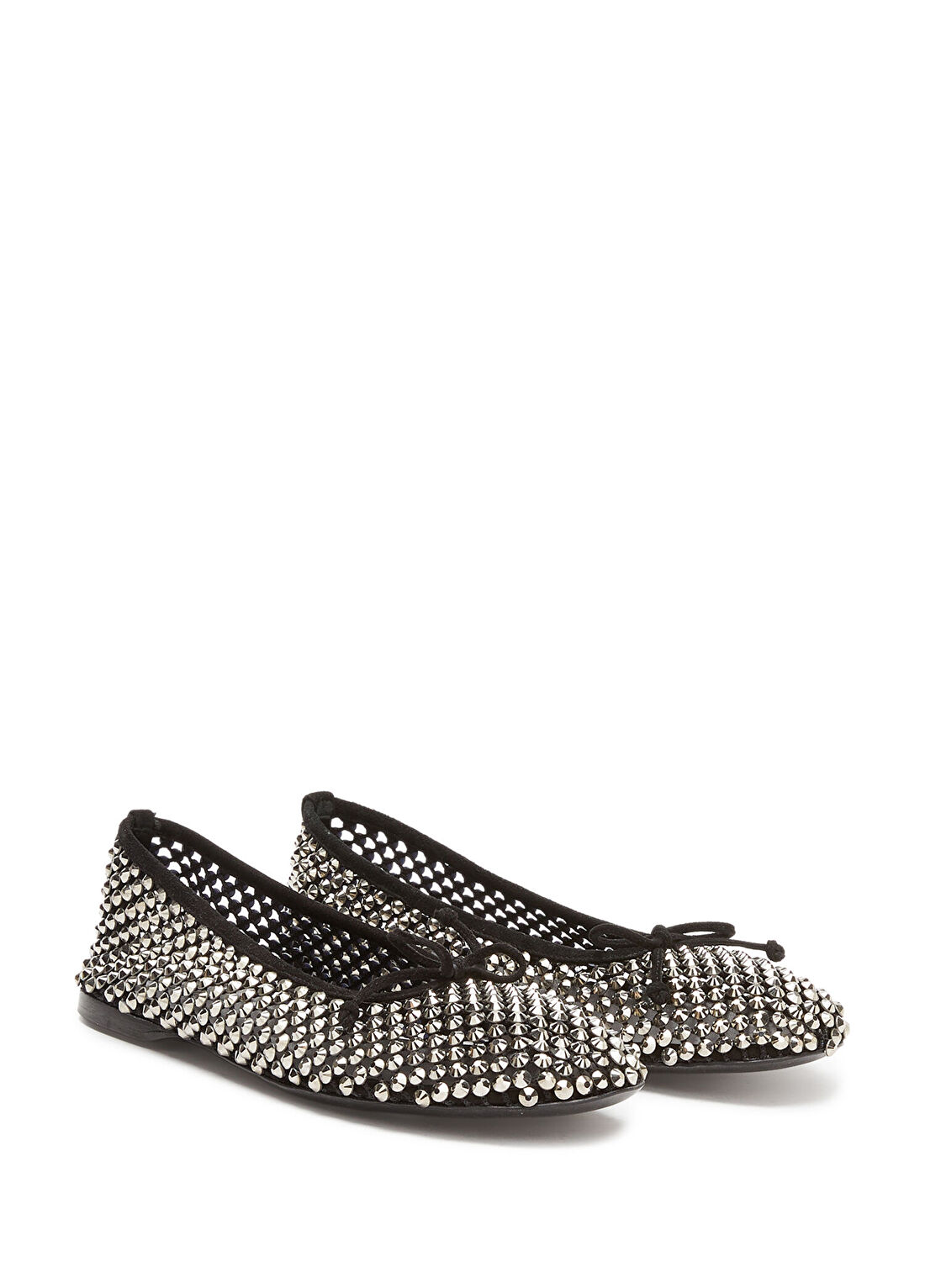 Divarese Silver Taşlı Deri Babet görsel 2