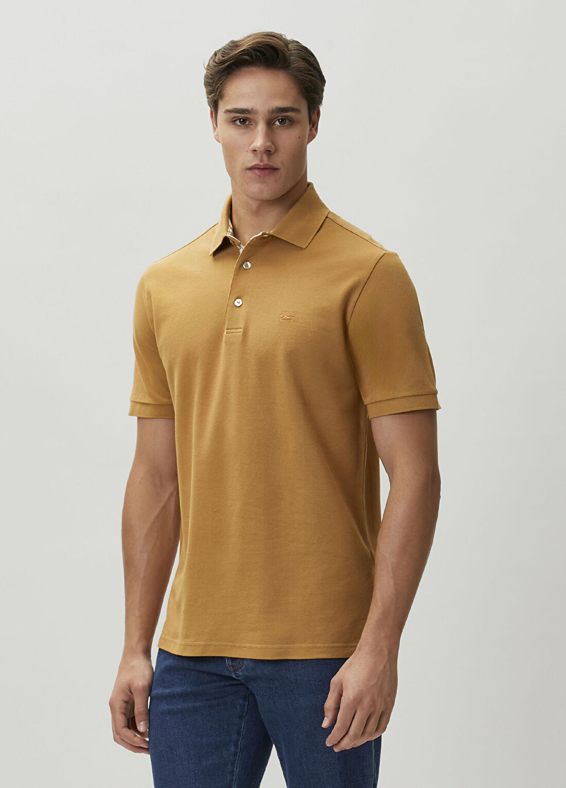 Etro Camel Polo T-shirt görsel 3