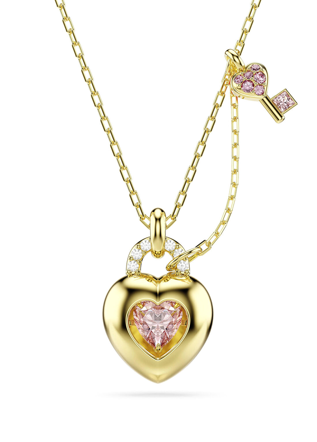Swarovski Idyllia Pembe Altın Rengi Kaplama Kadın Kolye