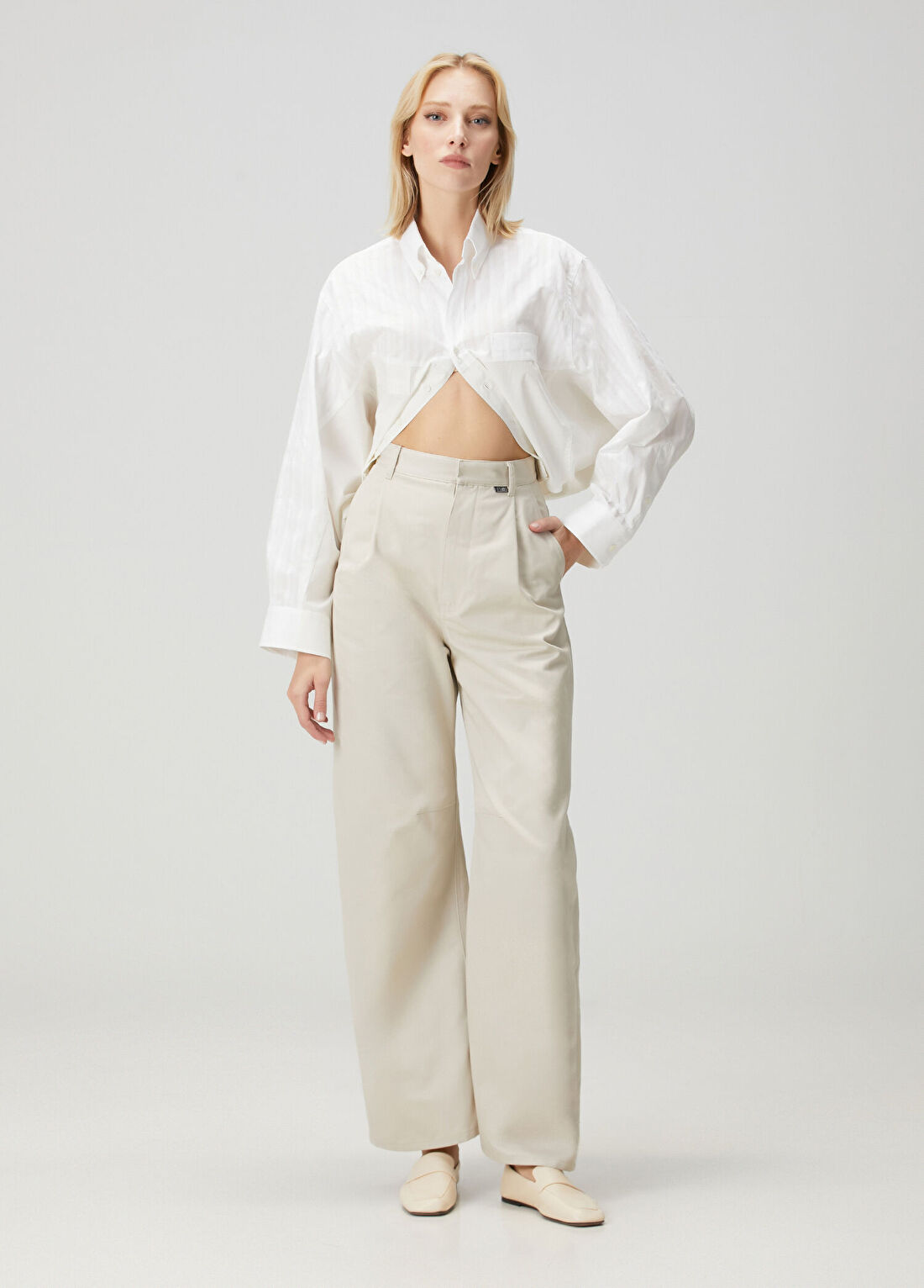 MM6 Maison Margiela Bej Pantolon