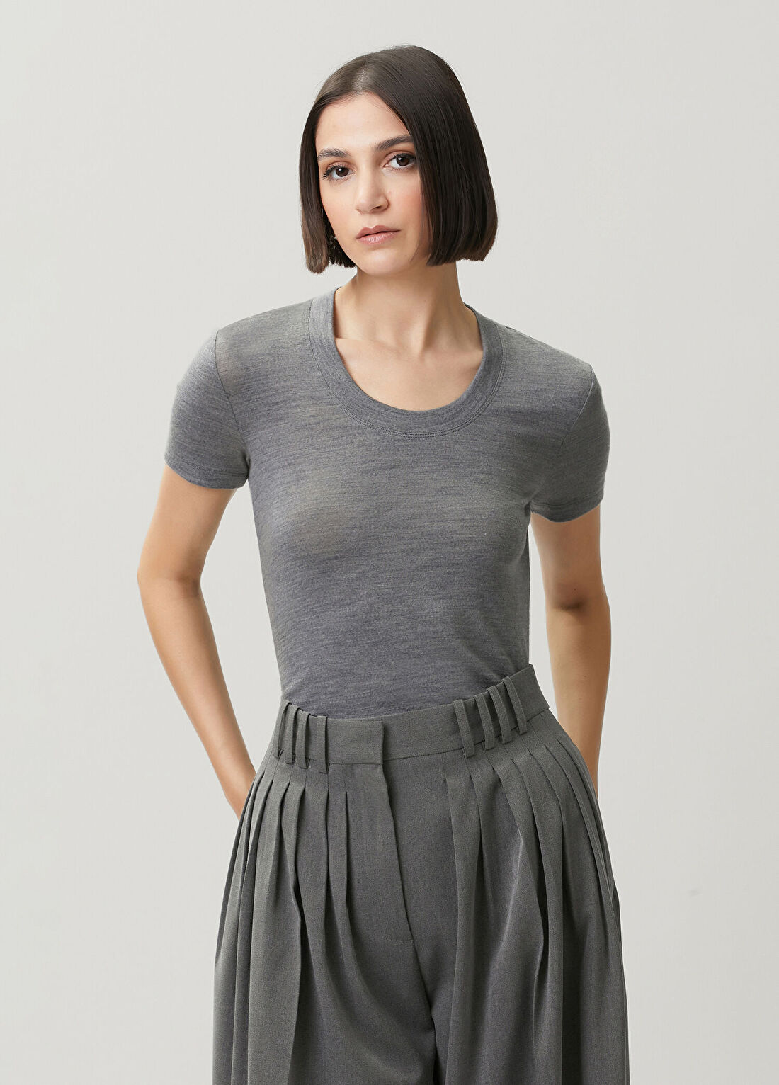 Academia Gri Melanj Modal T-shirt