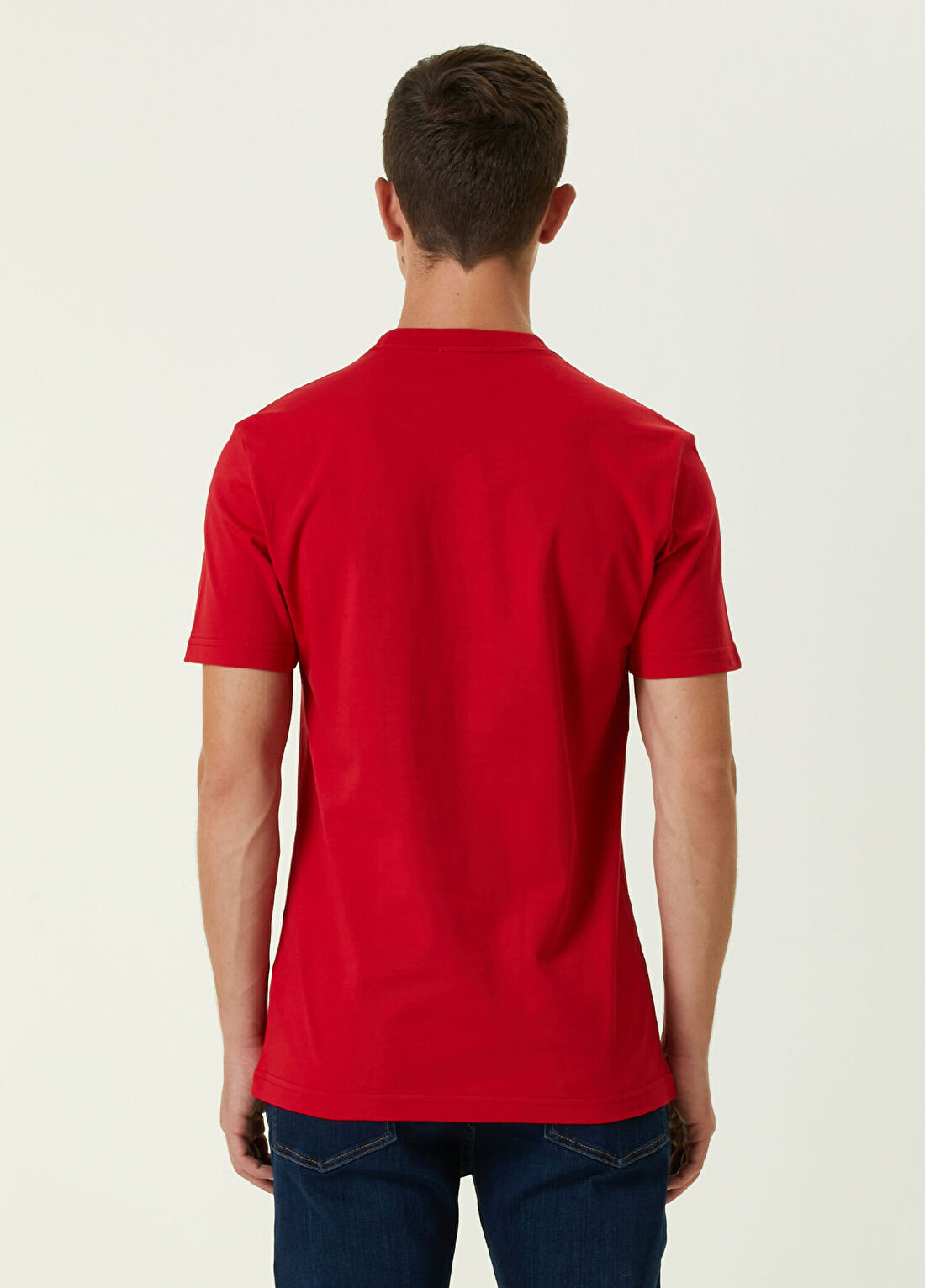 Bernotti Kırmızı Varak Baskılı T-shirt görsel 4