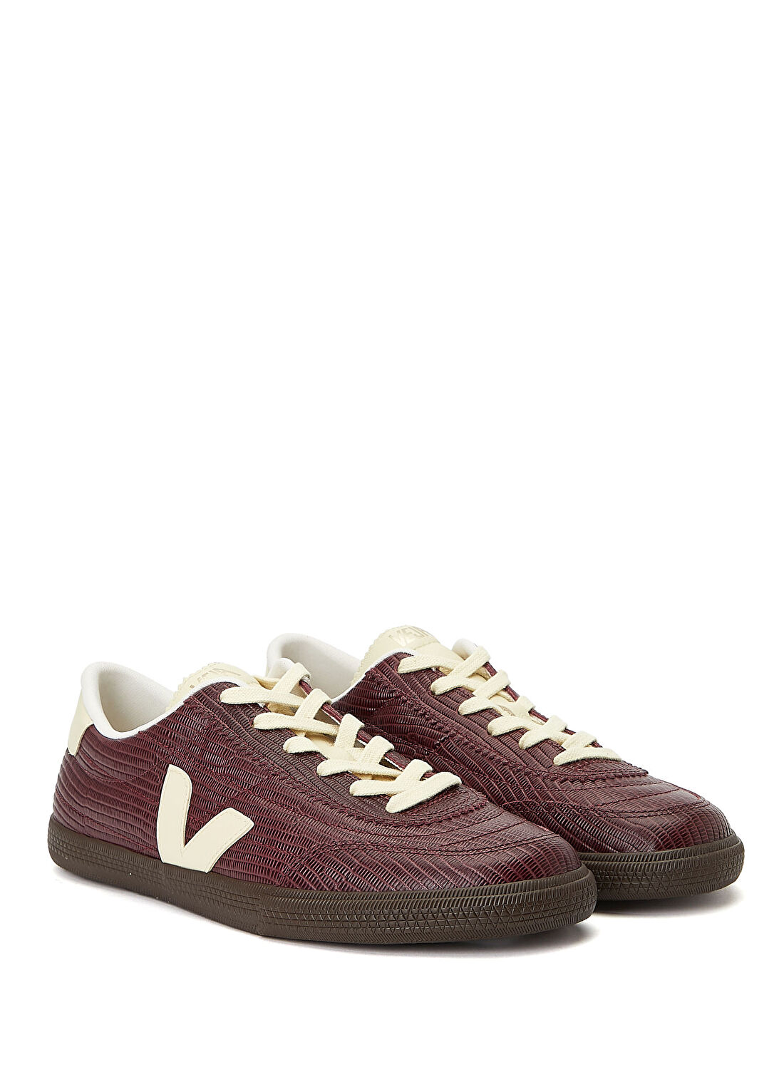 Veja Panenka Bordo Kadın Deri Sneaker görsel 2