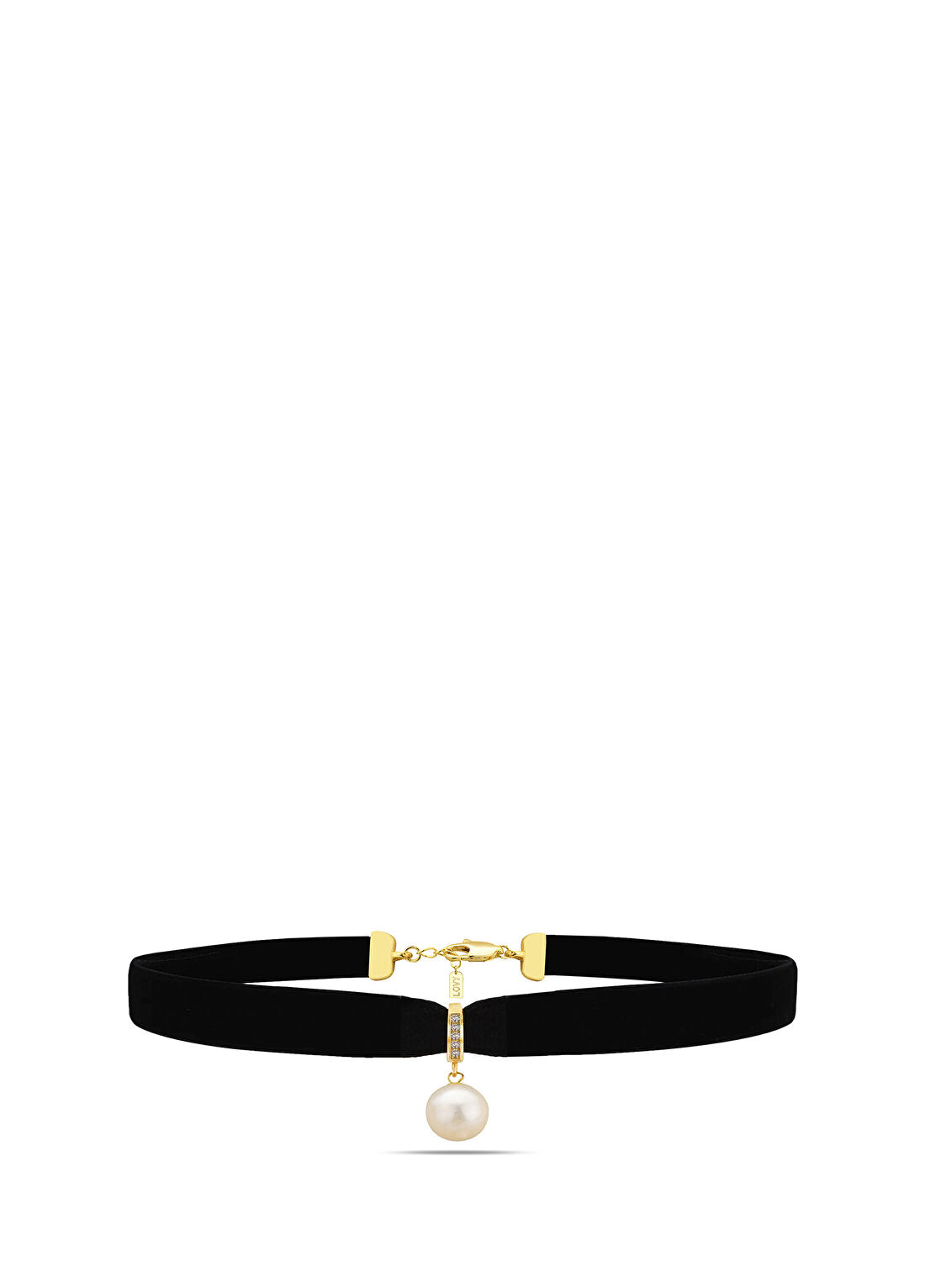 Lovy Atelier Tisya İnci 925 Ayar Gümüş 22 Ayar Altın Kaplama Kadın Choker