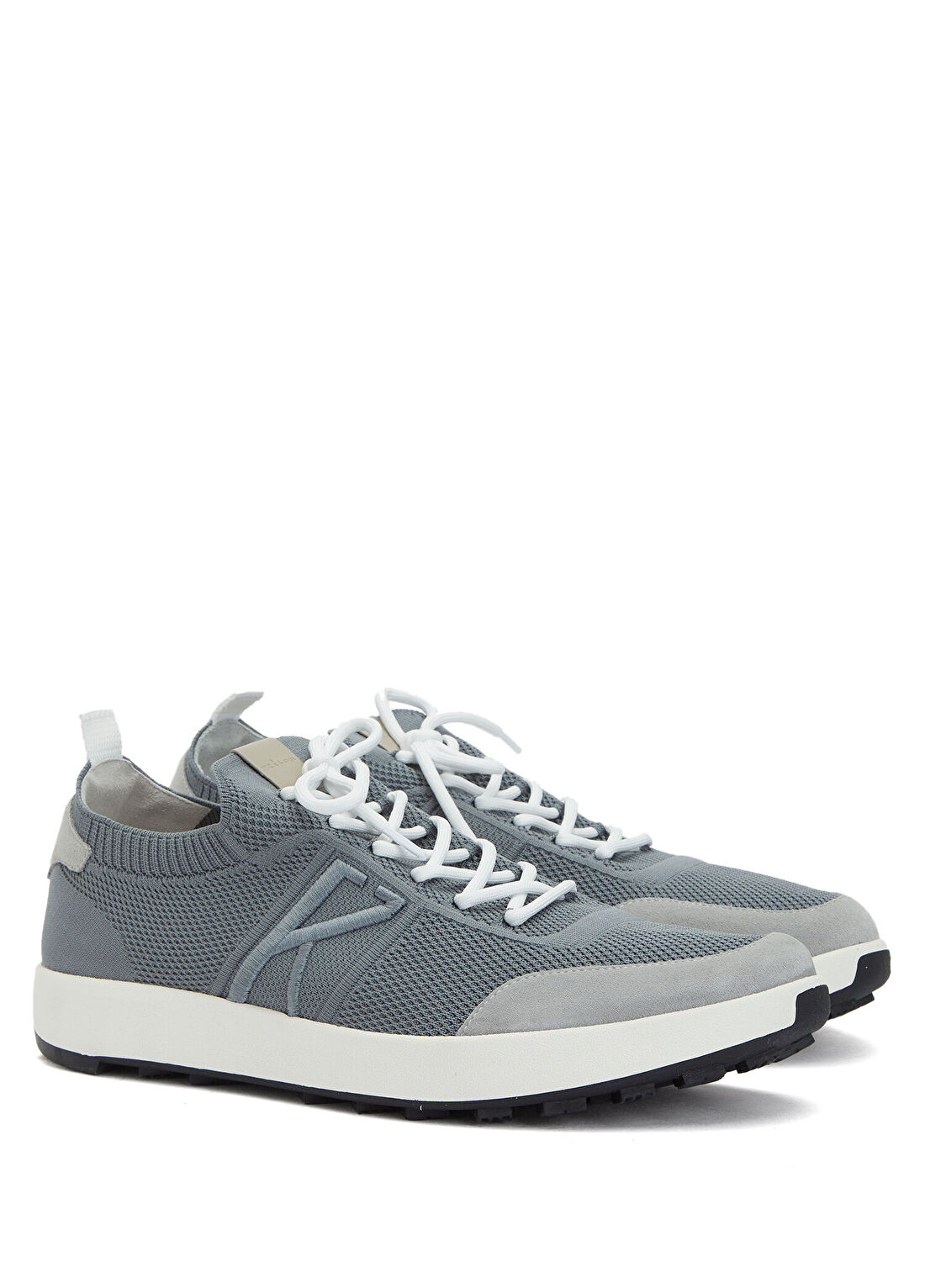 Kiton Gri File Dokulu Erkek Sneaker görsel 2