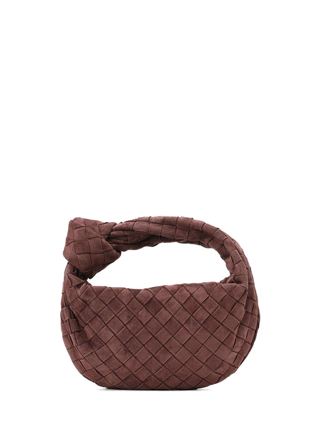 Bottega Veneta Mini Jodie Koyu Kahverengi Kadın Süet Çanta