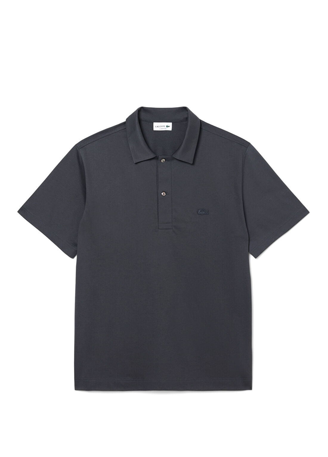 Lacoste Koyu Gri Classic Fit Polo Yaka Kısa Kollu Erkek T-Shirt