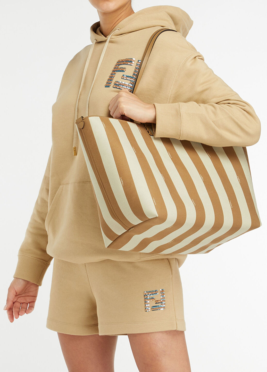 Fendi Large Bej Kadın Çanta görsel 2