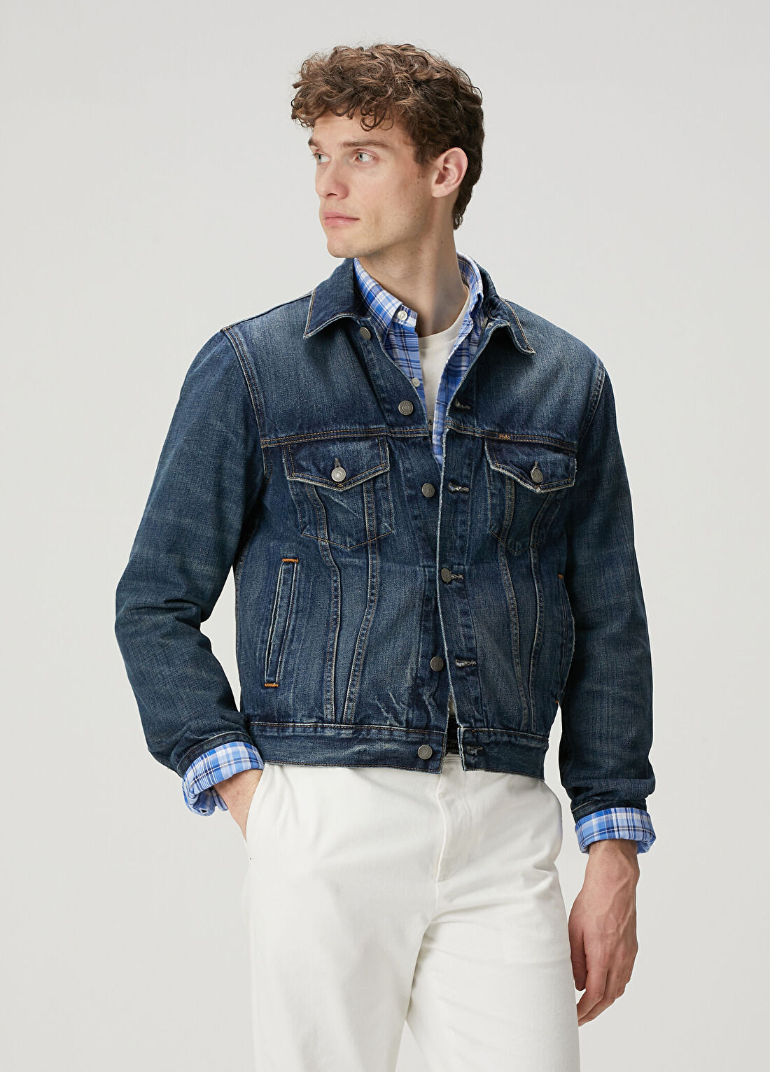 Polo Ralph Lauren Koyu Mavi Denim Ceket