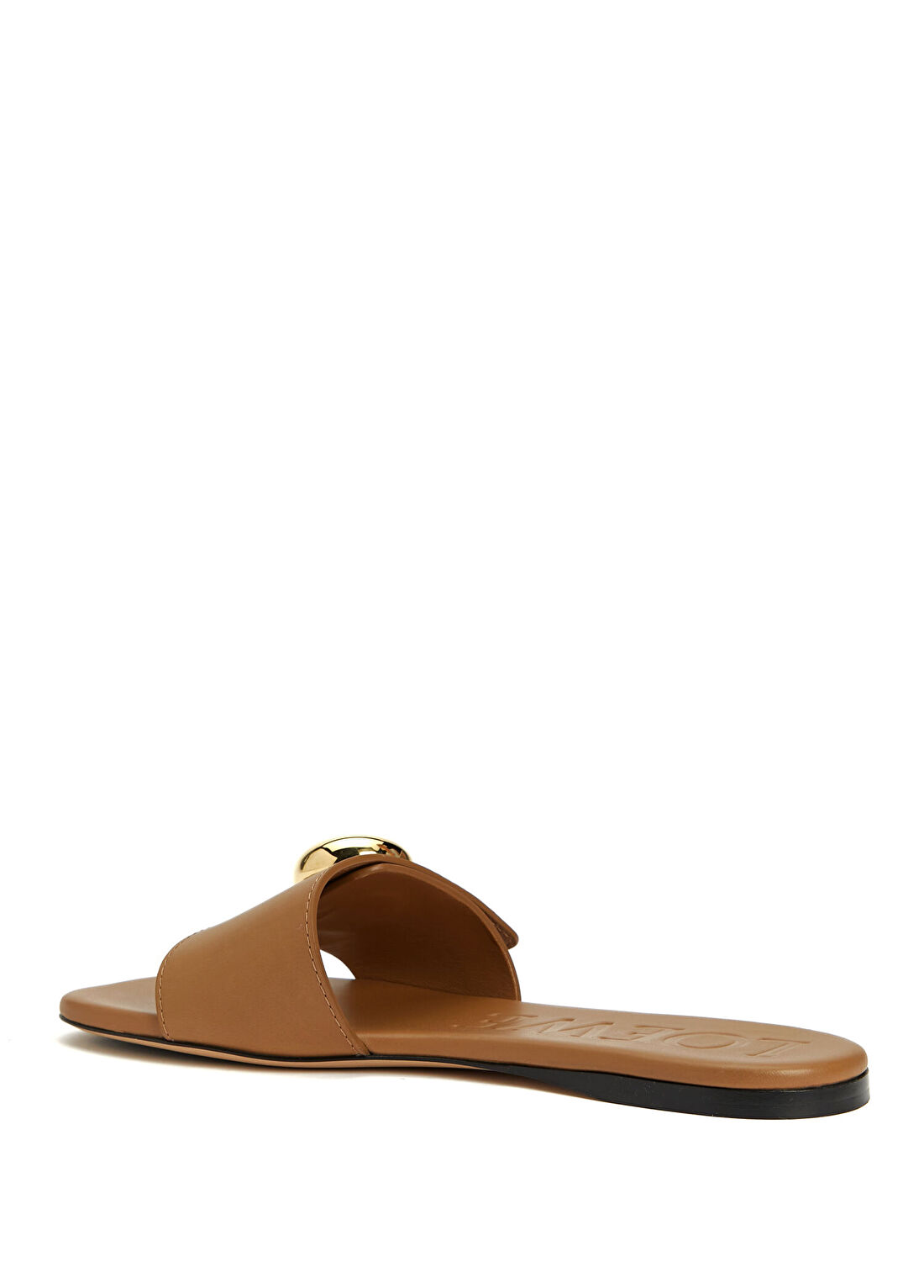 Loewe Pebble Taba Kadın Deri Terlik görsel 3