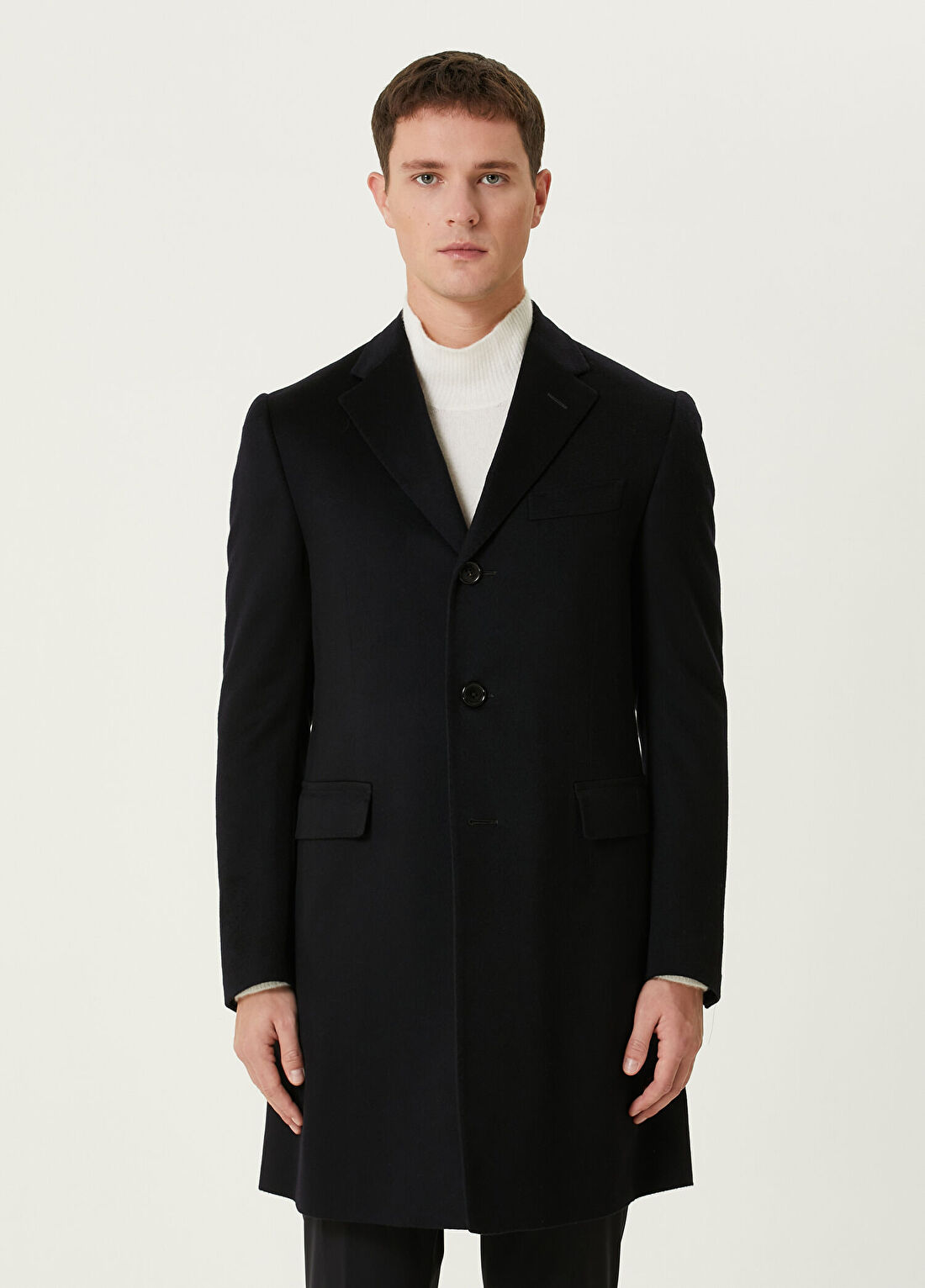 Corneliani Lacivert Kaşmir Palto