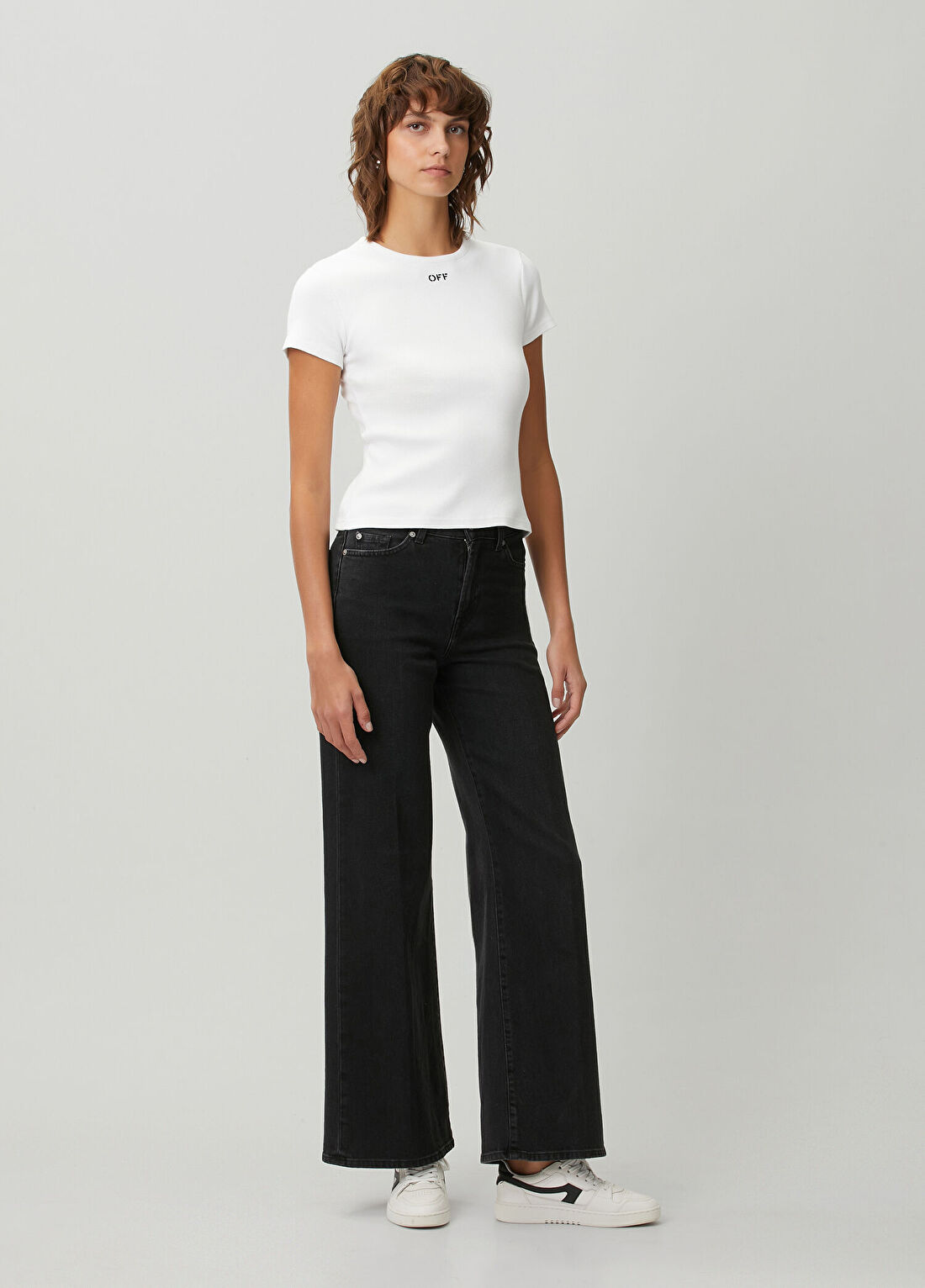 Off-White Beyaz Logolu T-shirt görsel 2