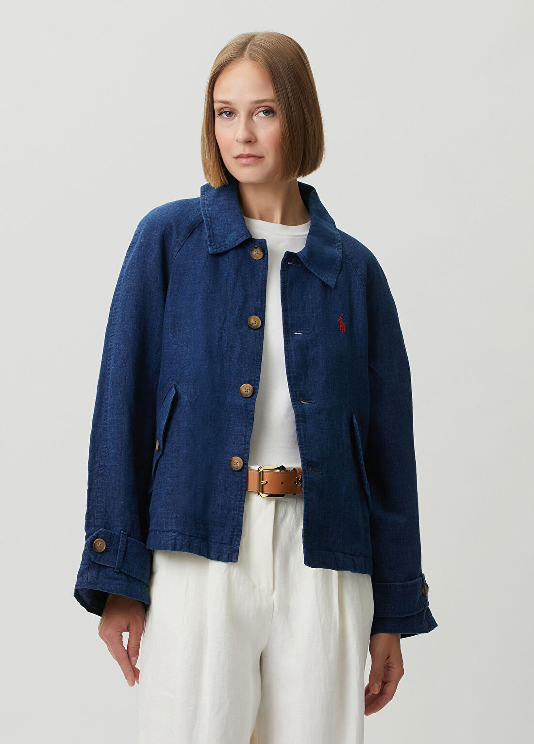 Polo Ralph Lauren Lacivert Keten Ceket