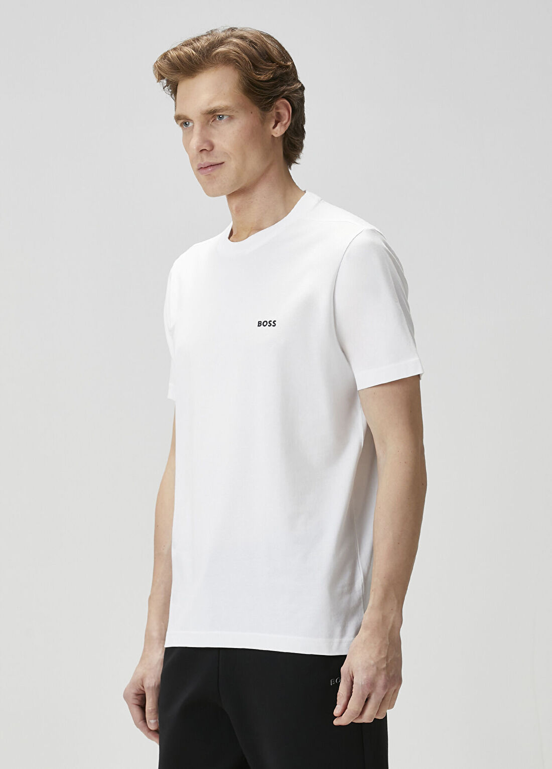 Boss Beyaz T-shirt görsel 3