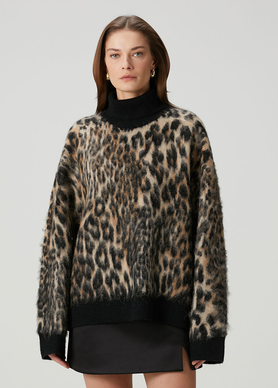 Ganni Leopar Desenli Kazak