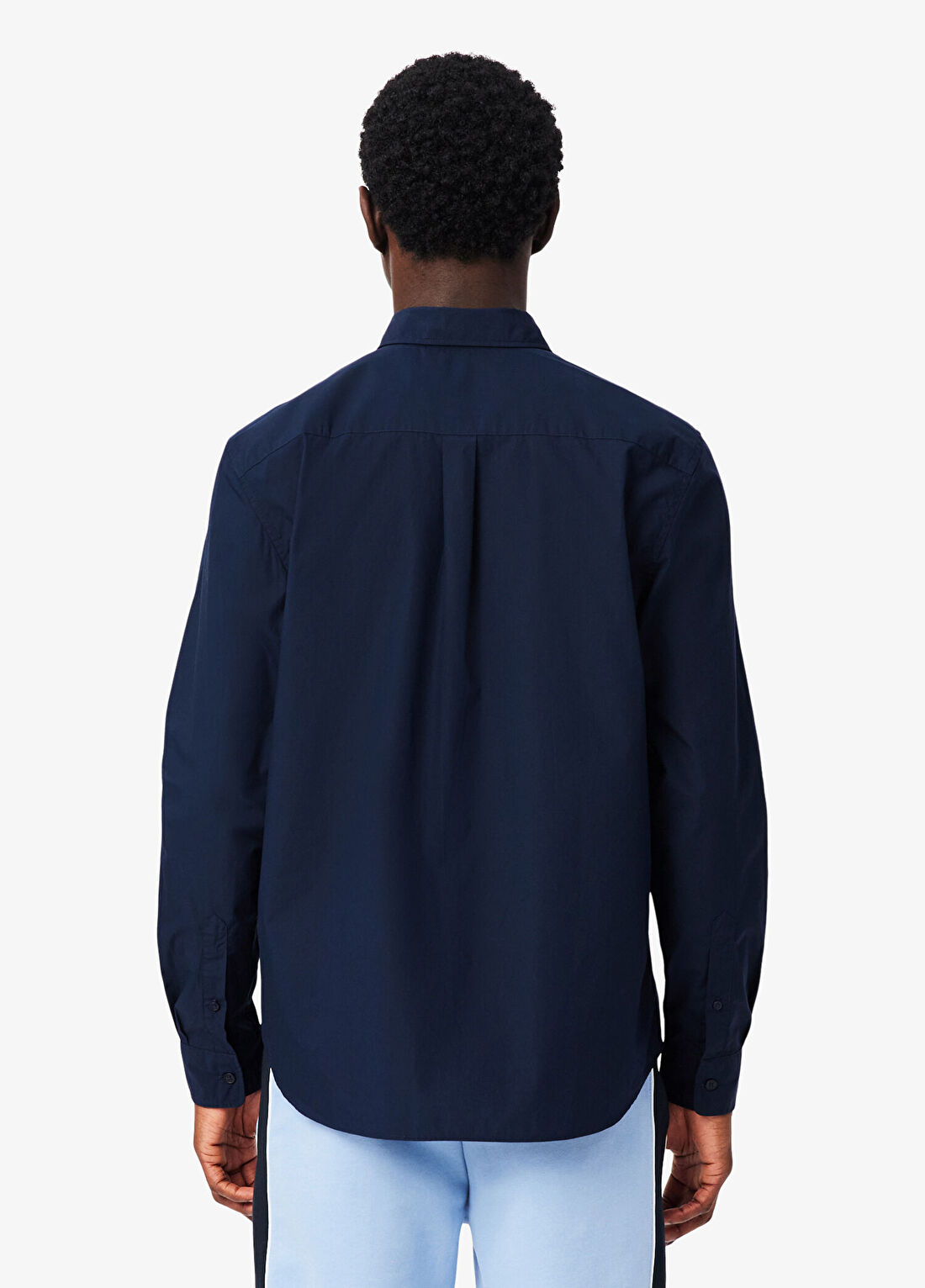 Lacoste Lacivert Regular Fit Düğmeli Yaka Uzun Kollu Erkek Gömlek görsel 3