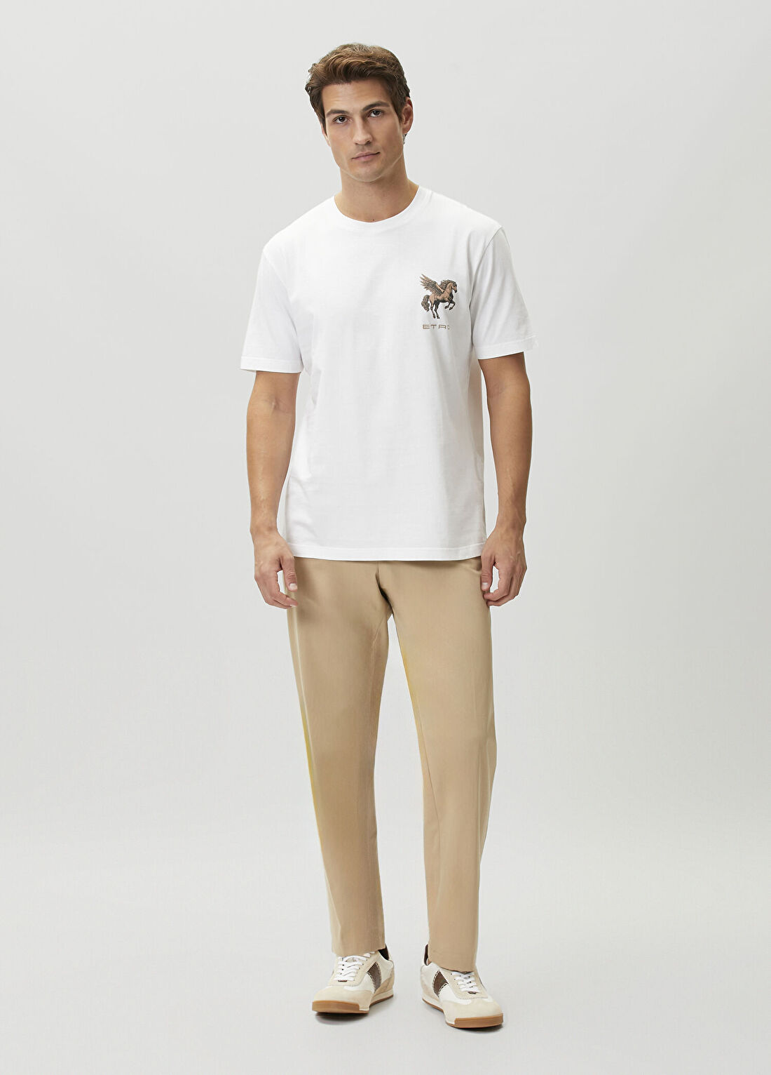 Etro Beyaz Logo Detaylı T-shirt görsel 2