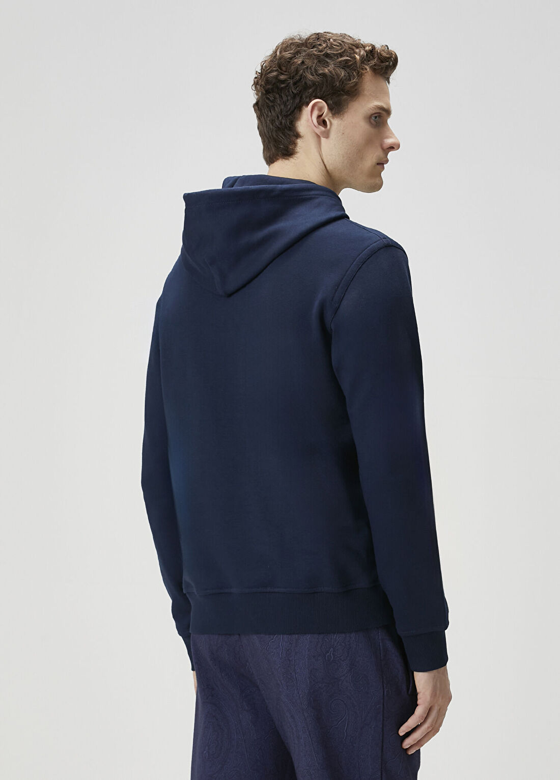 Etro Lacivert Kapüşonlu Sweatshirt görsel 4