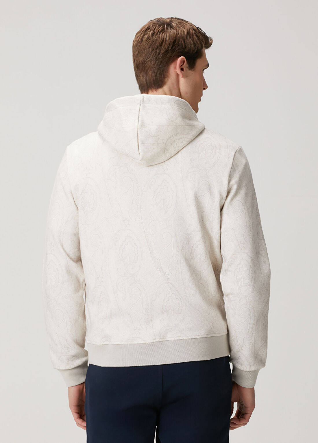 Etro Ekru Kapüşonlu Etnik Desenli Sweatshirt görsel 4